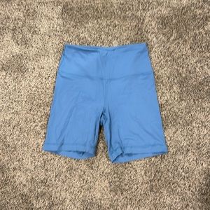 Bike shorts size medium nylon,spandex blue med length